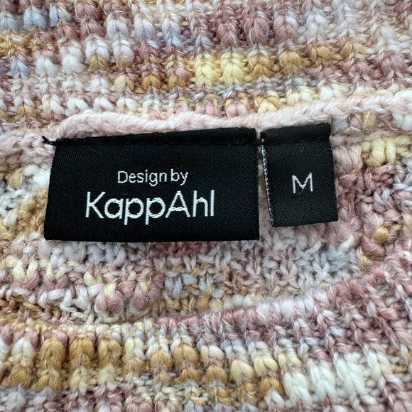 KappAhl Multicolor Marled Long Sleeve Knit Sweater Size M Medium Crew Neck - Picture 6 of 8